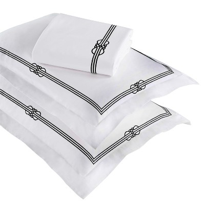Cotton Gold Embroidered 3 Piece Duvet Cover Set by Blue Nile Mills