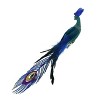 Northlight Peacock with Jewel Clip-On Christmas Ornament - 12" - Teal and Blue - 2 of 4