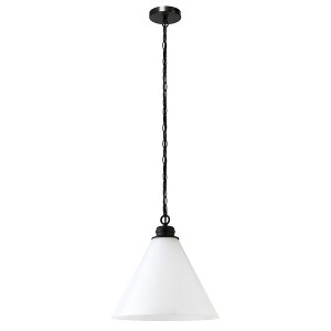 Hudson and Canal 15.88" Wide Pendant with Glass Shade - 1 of 4