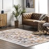 Nuloom Mindy Faded Contemporary Tiles Fringe Indoor Area Rug, 4' x 6', Beige - 2 of 4