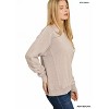 I am a fashion Junky Zenana Acid Washed Fleece Sweatshirt with Side Rib - 2 of 3