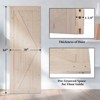 Karl Home 30 in. x 84 in. Unfinished Wood Barn Door Slab - 3 of 4