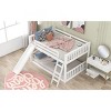 Streamdale Full over Full Bunk Bed with Convertible Slide and Ladder, White - 4 of 4