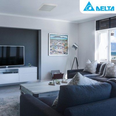 White Energy Star Ceiling Mount Exhaust Fan with Dual Speed