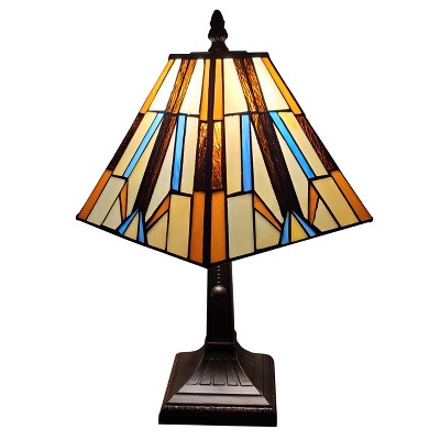 Amora Lighting Tiffany Style Mission Table Lamp 15.5" High