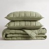 Alsace Flax Linen Garment Washed Quilt Set - 2 of 4