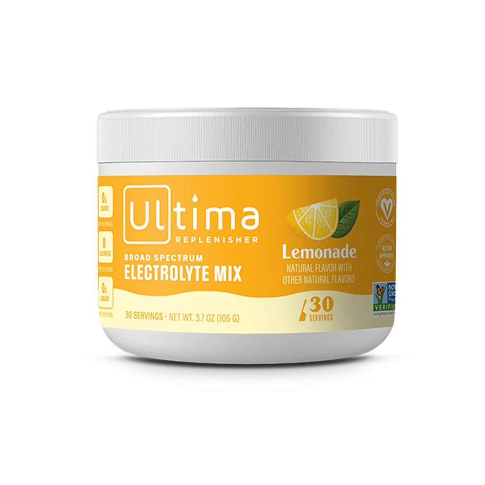 Photos - Vitamins & Minerals Ultima Replenisher Electrolyte Vegan Drink Mix - Lemonade - 3.7oz