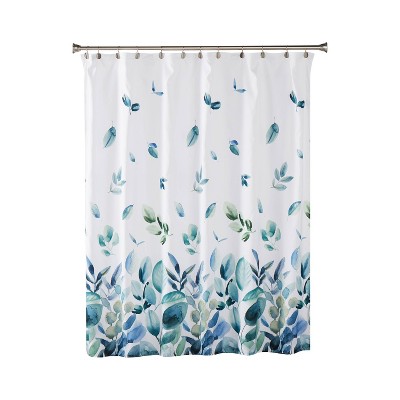 fabric shower curtain with window