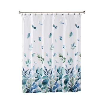Ontario Fabric Shower Curtain Green - SKL Home