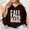 Fall Magic Block Distressed - Women's Graphic Sweatshirt - 3 of 4