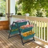 Slickblue Vertical Raised Planter Bed, Ladder Design, Garden Stand for Herbs & Veggies, Black, 25.6x35.8x31.1in - 3 of 4