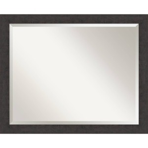 Rustic Plank Framed Bathroom Vanity Wall Mirror - Amanti Art - 1 of 4