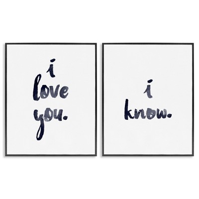 Stupell Industries Glam I Love You Phrase, 11" x 14"