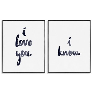 Stupell Industries Glam I Love You Phrase, 11" x 14" - 1 of 4