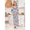 ADR Plush Fleece Women's Robe, Long Hooded Women's Bathrobe, Soft Cozy Women's Bath Robe & Plus Sizes - 2 of 4