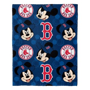 MLB Boston Red Sox Mickey Silk Touch Throw Blanket and Hugger - 1 of 3