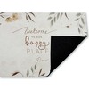 Stupell Industries Our Happy Place Floral Welcome Printed Outdoor Door Mat, design by Andrea Jasid Grassi, 18"x30" - 2 of 4