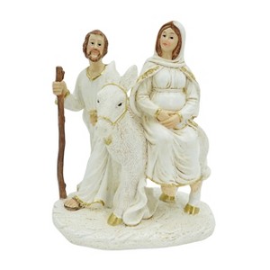 Transpac Medium Resin Pregnant Mary on Donkey Nativity Scene Figurine Multicolor Tabletop Christmas Decoration - 1 of 1