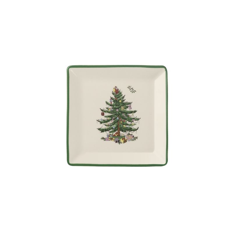 Spode Christmas Tree Square 5 Inch Tidbit Plates, Set of 4 - 5 Inch, 2 of 4