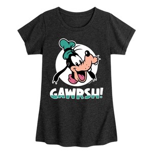 Girls' - Disney - Goofy Gawrsh Fitted Short Sleeve Graphic T-Shirt - 1 of 4