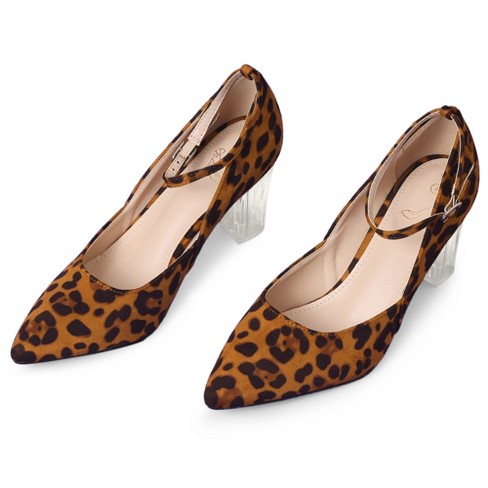 Leopard on sale pointed shoes