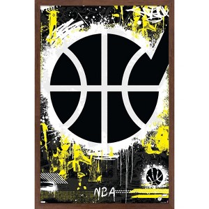 Trends International NBA Utah Jazz - Maximalist Logo 23 Framed Wall Poster Prints - 1 of 4