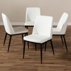 Set of 4 Darcell Modern and Contemporary Faux Leather Upholstered Dining Chairs - Baxton Studio - image 4 of 4