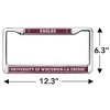 Wisconsin - La Crosse Eagles Logo Full Size Standard License Plate Metal Frame - 4 of 4