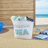 Mina Victory Handbag Vitamin Sea Beach Tote Bag 22" x 15" x 6" White Indoor - 3 of 4