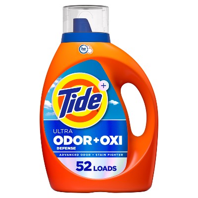 Tide Ultra Odor Defense + Oxi HE Deep Cleaning Concentrated Liquid Laundry Detergent