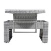 CAVINAS Outdoor Sofa Set, Rattan Outdoor Patio Furniture Set with Retractable Side Table, Modern Patio Conversation Sets for Garden - 2 of 4