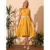 Allegra K Women's Summer One Shoulder Ruffle Neck Casual Flowy A-Line Tiered Sundresses - 2 of 4