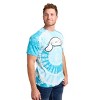 Cinnamoroll Character Face Men's Blue Spiral Tie-Dye Crew Neck Short Sleeve T-shirt - 2 of 4