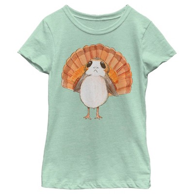 Girl\'s Star Turkey : T-shirt Wars Porg Target