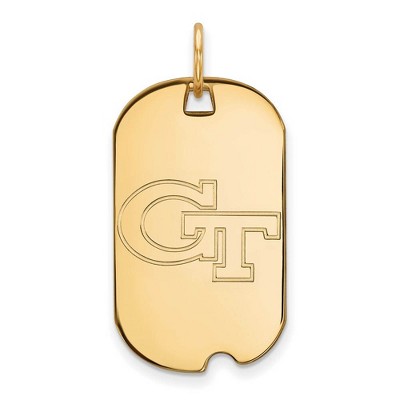 Black Bow Jewelry 10k Yellow Gold Georgia Tech Yellow Jackets NCAA Pendant