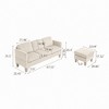 Lycvki L-Shaped Sofa with Padded Cashmere Easy Assembly & Maintenance - 3 of 4