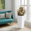Wooakway Outdoor/Indoor/Decor/Garden Large Tall Metal Planter Pots Planter Boxes Cachepots Nursery Pots - 2 of 4