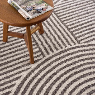 Hauteloom Allard Charcoal  Washable Area Rug
