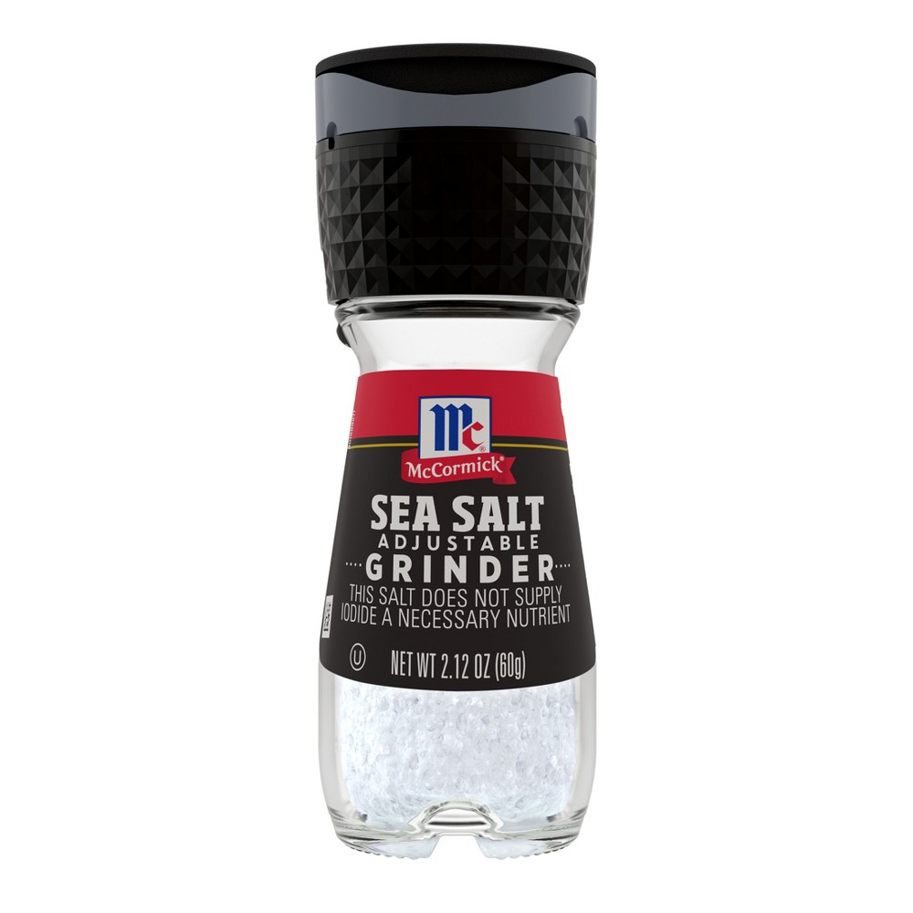 McCormick Sea Salt Grinder - 2.12 oz: Dried Culinary Salt