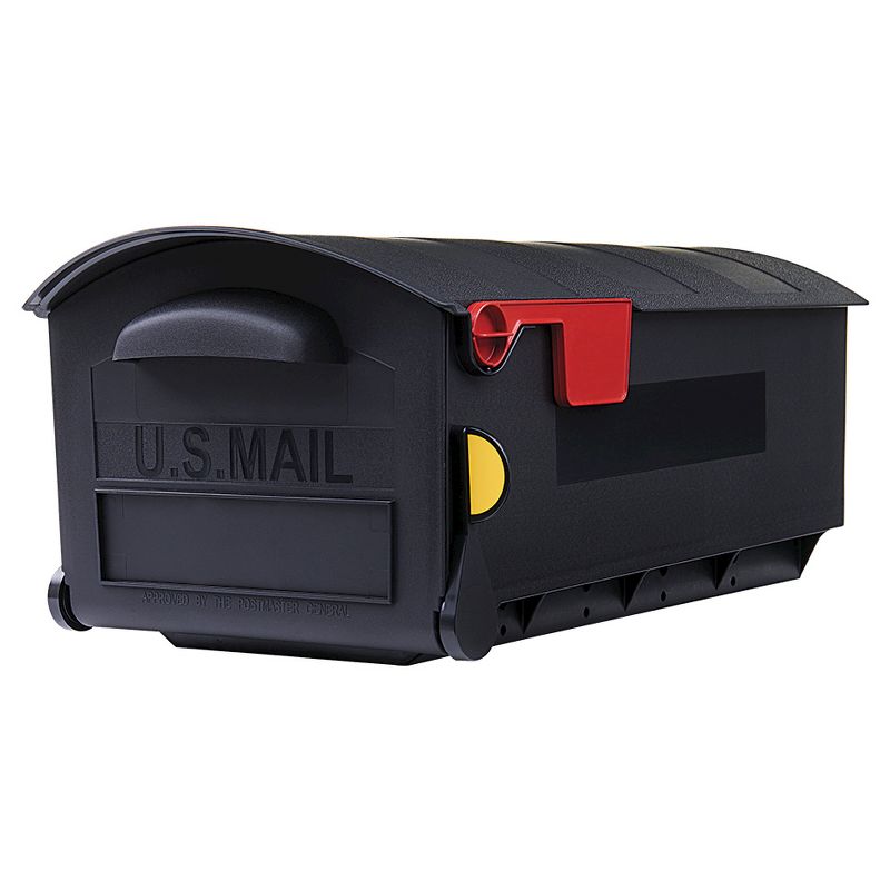 Architectural Mailboxes Plastic Large Size Post Mount Mailbox Black, 1 of 4