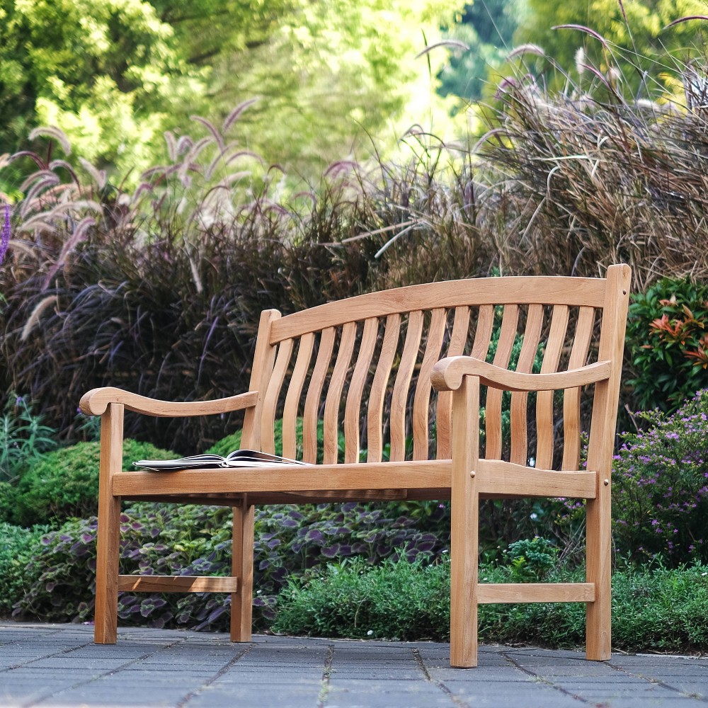 Photos - Garden Furniture Sherwood Garden Bench - Teak - Cambridge Casual