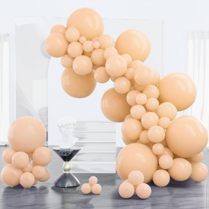 PartyWoo Balloons Nude Boho Apricot Beige 18 12 10 5 Inch 100 pcs - 1 of 4