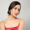 SOHI Women's Multicolour Marble Drop Earrings - 3 of 3