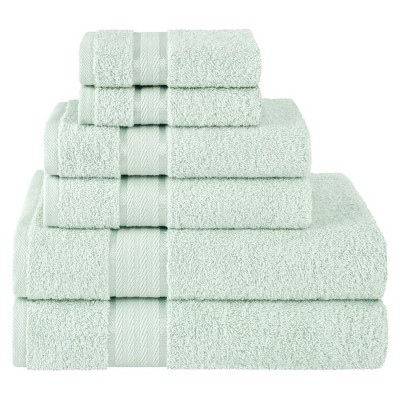 American Soft Linen 6 Piece Towel Set, 100% Cotton Turkish Towels for Bathroom, Dorlion Collection