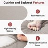 POCASSY Outdoor Chair Cushions Set, 22.5 x 25 Replacement Outdoor Cushions for Patio Furniture Dining Rocking Swivel Chairs Sofa Loveseat - 4 of 4