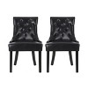 NicBex Small Upholstered Dining Chairs with Curved Legs,Modern Mid-Century Style Accent Chairs for Dining Room,Set of 2 - 2 of 4