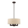Livex Lighting Cresthaven 4 - Light Chandelier in  Bronze/Antique Brass - 3 of 4