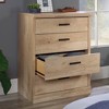 Sauder Aspen Post 4 Drawer Dresser Prime Oak: Bedroom Storage, Metal Frame, Spot Clean - 3 of 4