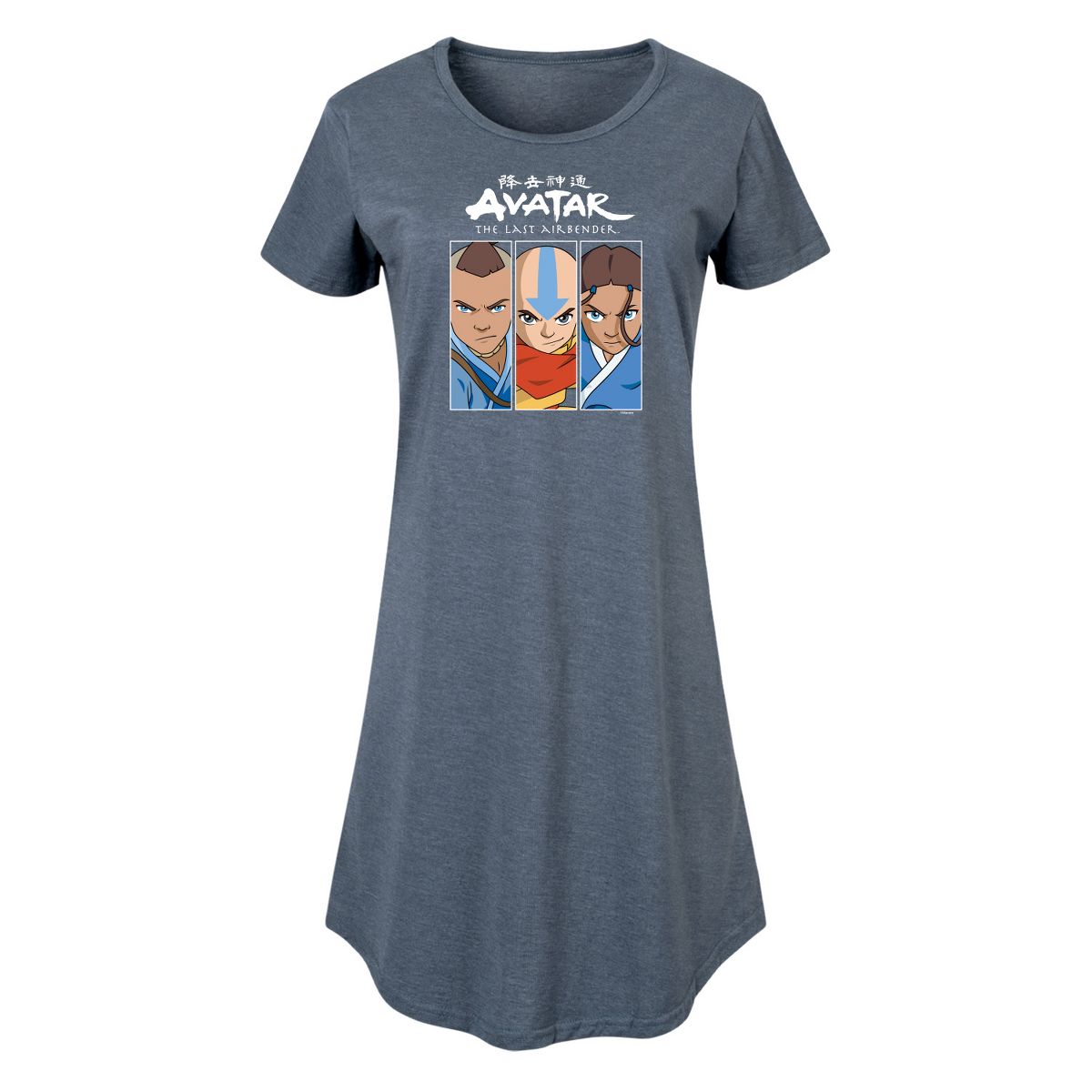 Women's - Avatar - The Last Airbender - Sokka Aang Katara Graphic T-shirt Dress