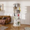 FONTOI 6 Tier Rotating Shoe Rack Tower with High Bottom, Organizer Rack, Handbag Rotate Shoes Closet Organization, White, 23.62"*63.39"*23.62" - 4 of 4